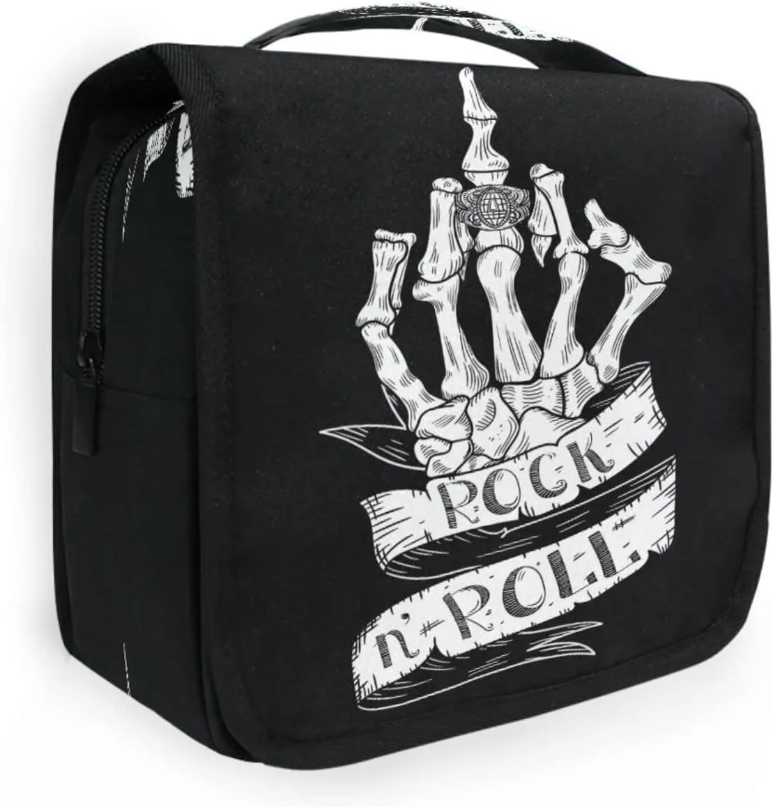 Skeleton Hand Toiletry Bag Hanging Toiletry Bag Makeup Cosmetic Bag Travel Organizer Case for Women Men