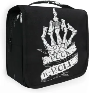 Skeleton Hand Toiletry Bag Hanging Toiletry Bag Makeup Cosmetic Bag Travel Organizer Case for Women Men