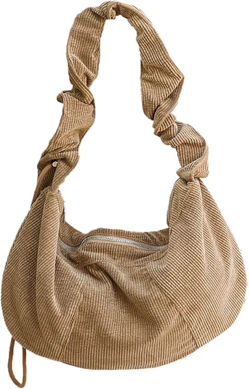 Sling Bag for Women Crossbody Bag Corduroy Underarm Bag with Zipper Satchel Purse Shoulder Handbag Hobo Bag Travel