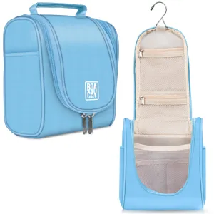 Small Collapsible Hanging Toiletry Bag - Baby Blue