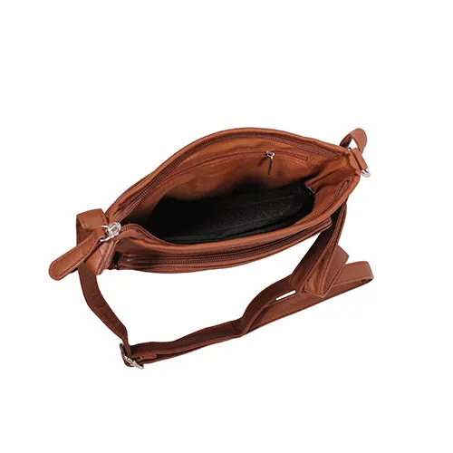 Small Messenger Crossbody-brown