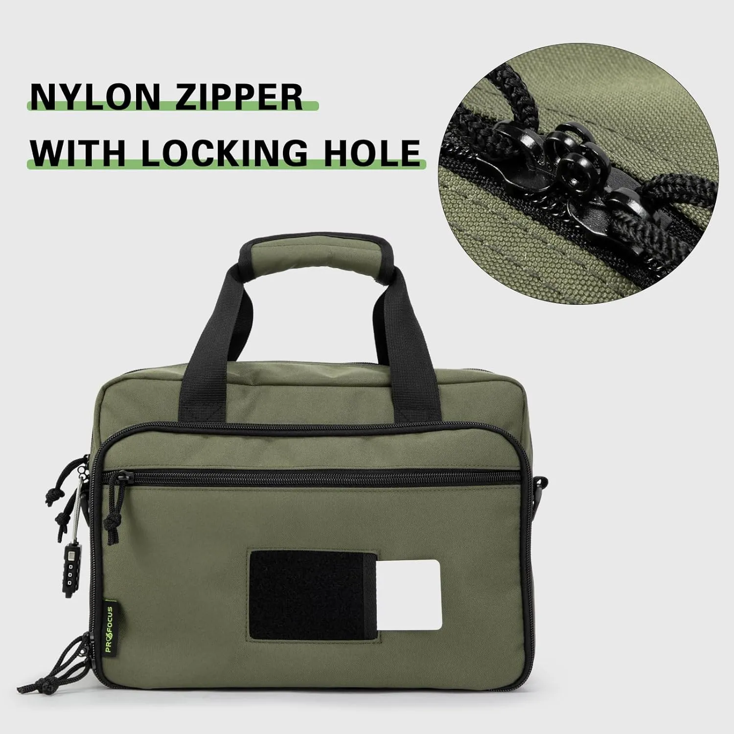 Small Range Bag For 2 Pistols Gun Range Bags For Handguns And Ammo Dual Pistol Handgun Revolver Hunting Bag Gun Carrying Case/Lockable Zippers
