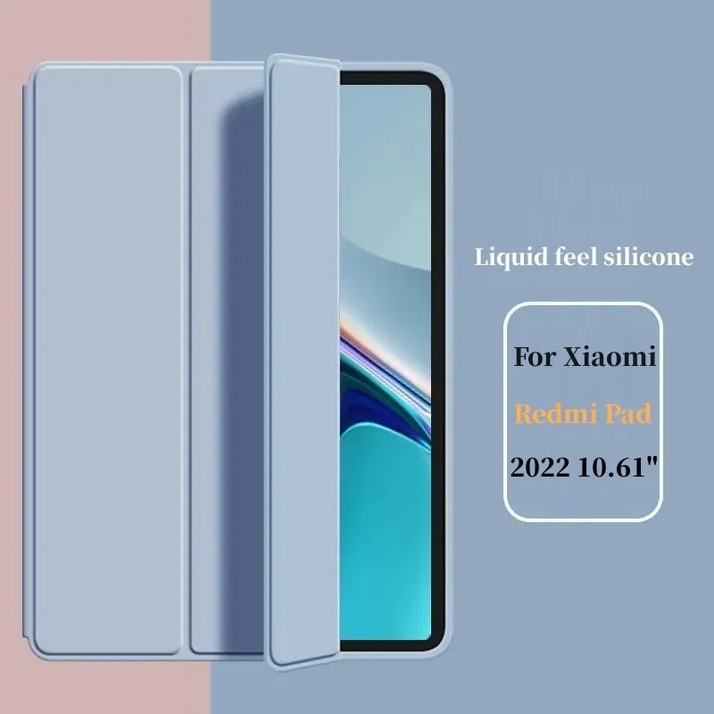 Smart Case for Xiaomi RedMi Pad 10.6 2022 New Magnetic Filp Stand Cover Tablet Funda for RedMi Pad Case 10.61 inch Film Pen