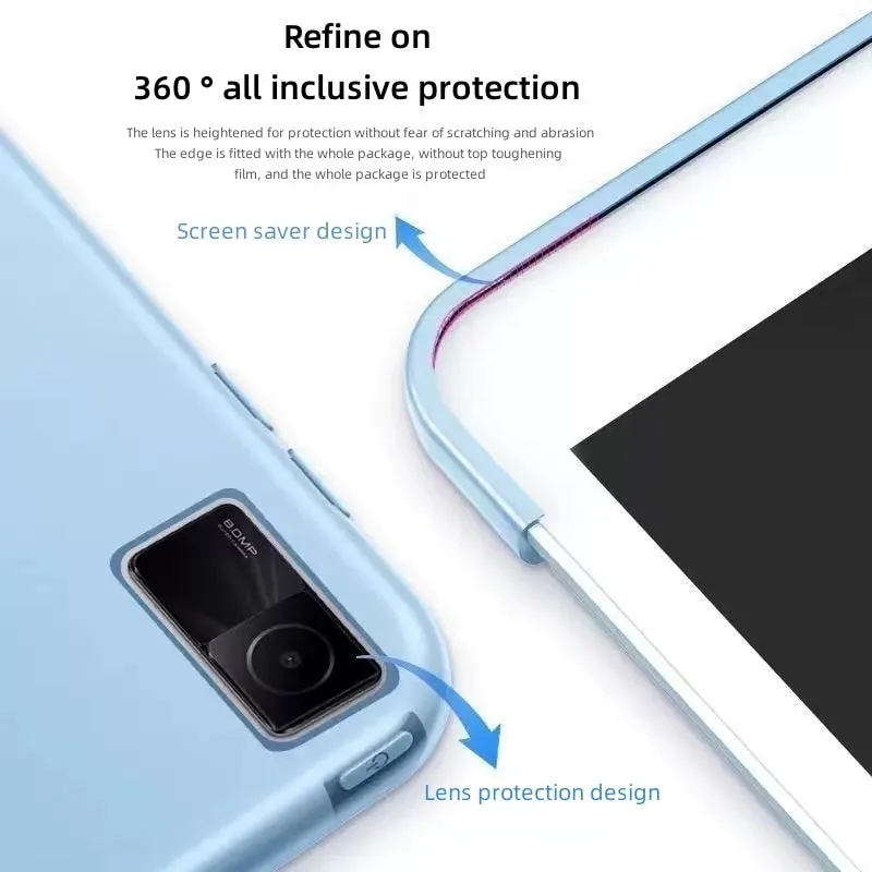 Smart Case for Xiaomi RedMi Pad 10.6 2022 New Magnetic Filp Stand Cover Tablet Funda for RedMi Pad Case 10.61 inch Film Pen