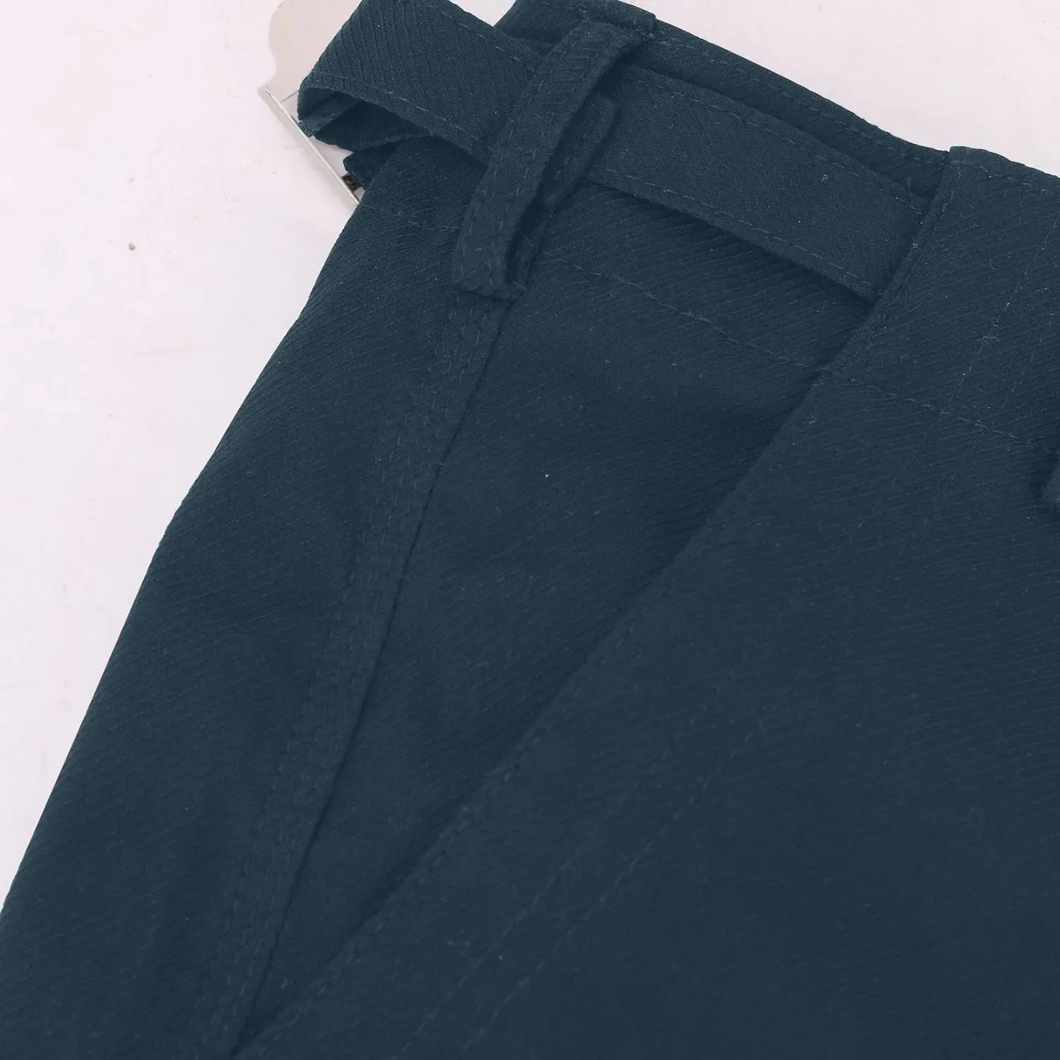 SMIDOW Casual Wide Leg Cargo Pants for Women High Waist Straight Leg Trousers with Pockets Streetwear Stretchy Pants