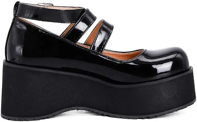 SO SIMPOK Women Gothic Mary Janes Platform Shoes Uniform Dress Wedge Pumps Classic Oxfords Gifts