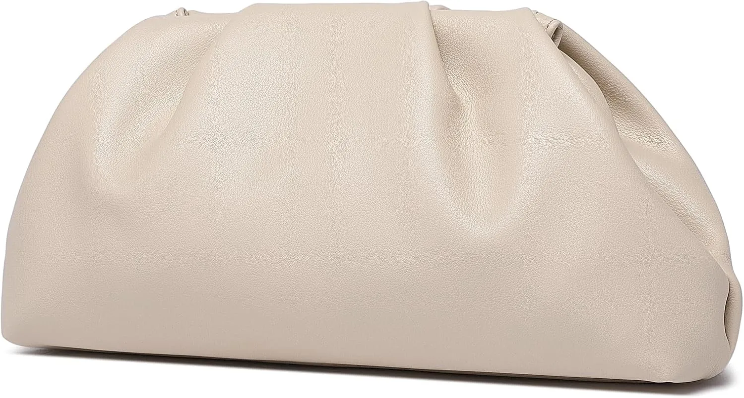 Soft PU Leather Clutch Purses for Women Formal Elegant Luxurious Evening Bag