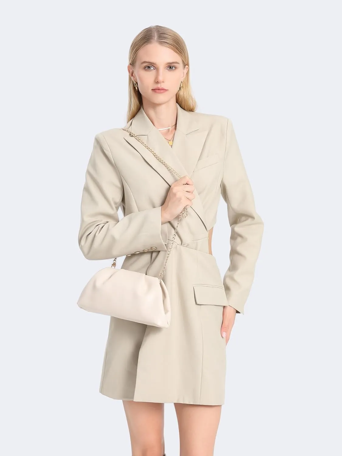 Soft PU Leather Clutch Purses for Women Formal Elegant Luxurious Evening Bag