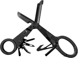 SOG ParaShears Lightweight Backcountry Stainless Steel Multi-Tool, 11 Tools | Compound Leverage Technology, Black