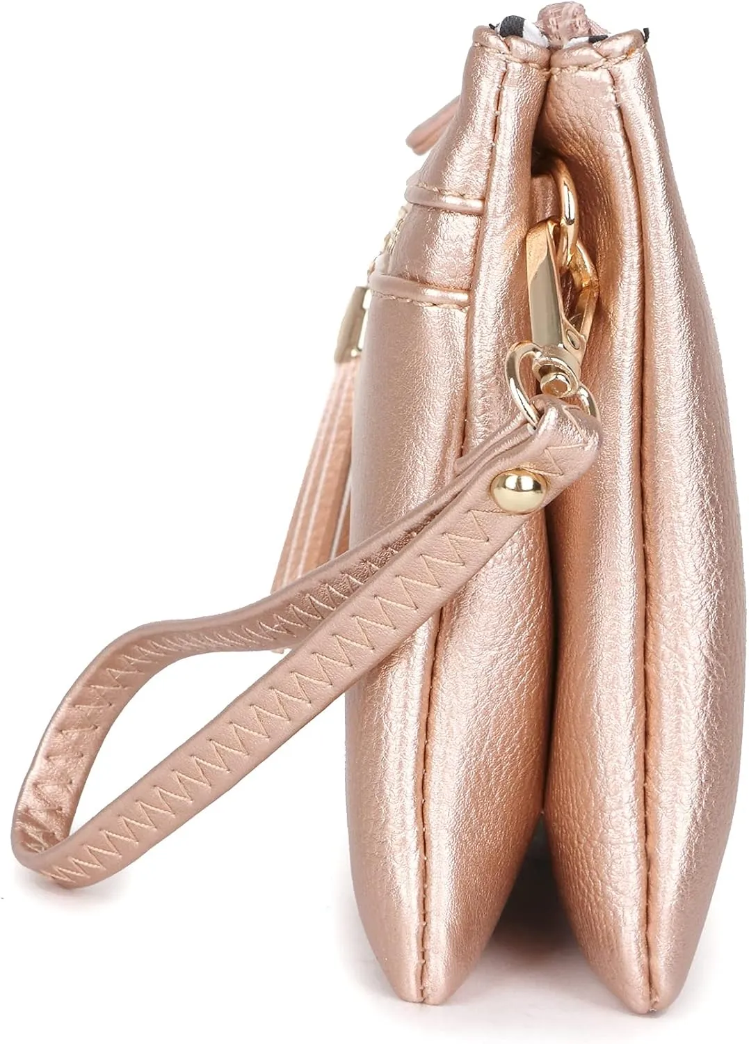Solene Women's Lightweight Multi Compartment Wristlet Clutch Wallet Crossbody Bag