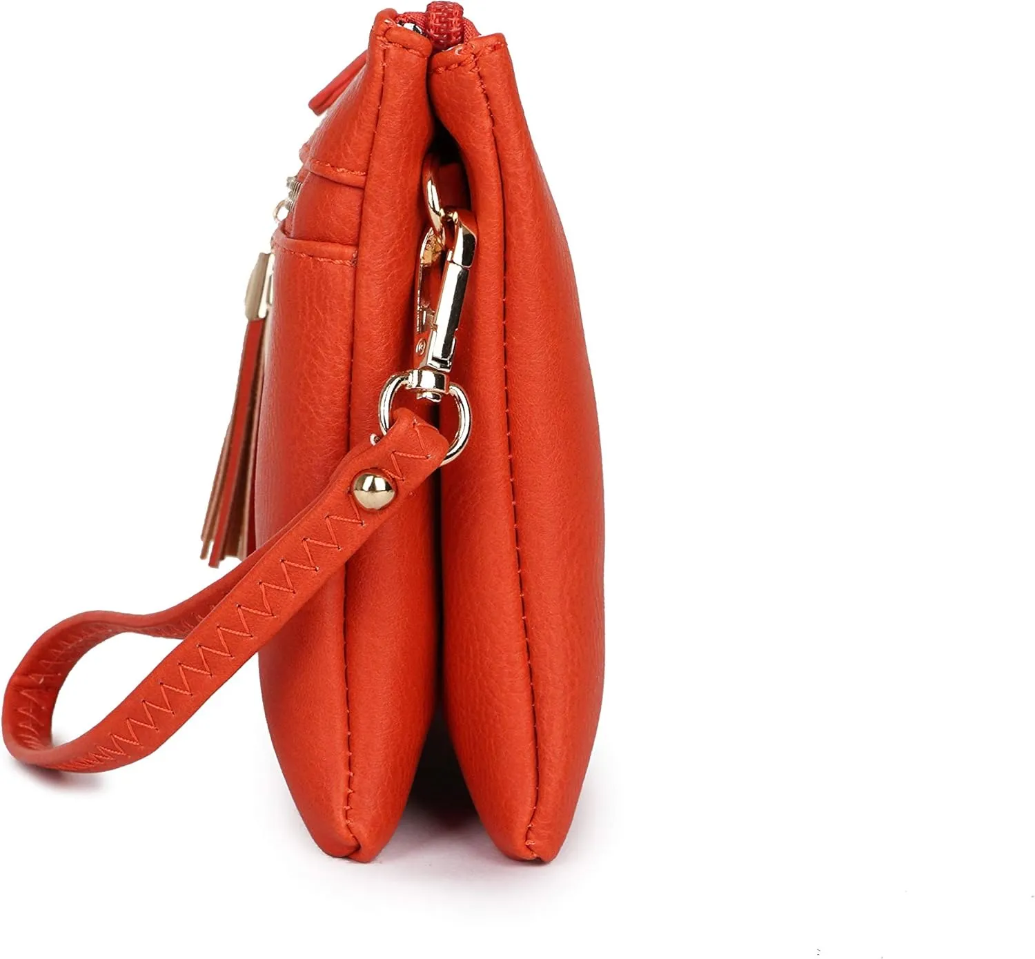 Solene Women's Lightweight Multi Compartment Wristlet Clutch Wallet Crossbody Bag
