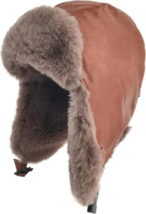 SOMALER Trapper Hat Men Women Winter Ushanka Hats Warm Faux Fur Aviator Trooper Hat