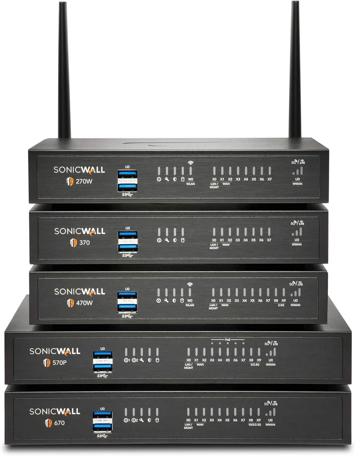 Sonicwall TZ270W Secure Upgrade Plus - 3YR Threat Edition (02-SSC-7323) | TZ270W Wireless Network Security Appliance with 3 Year Threat Protection Service Suite | Next-Generation Firewall