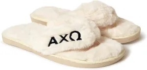 Sorority Shop Alpha Chi Omega Fuzzy Slippers Women
