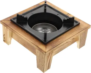 Sosoport Outdoor Kettle Compatible Alcohol Burner Stove Camping Cookware Sturdy Non-Slip Heat-Resistant Base