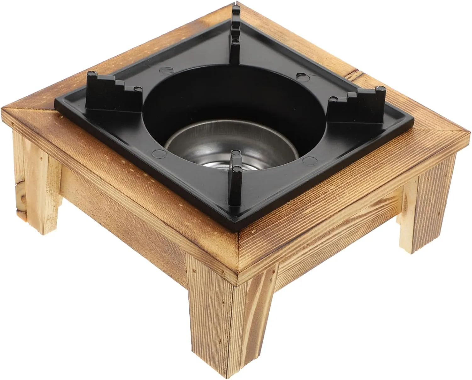 Sosoport Outdoor Kettle Compatible Alcohol Burner Stove Camping Cookware Sturdy Non-Slip Heat-Resistant Base