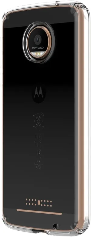 Speck Products CandyShell Clear Case for Moto Z Force Droid Smartphone, Clear/Clear