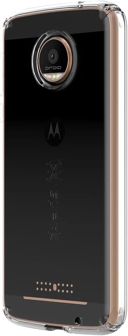 Speck Products CandyShell Clear Case for Moto Z Force Droid Smartphone, Clear/Clear