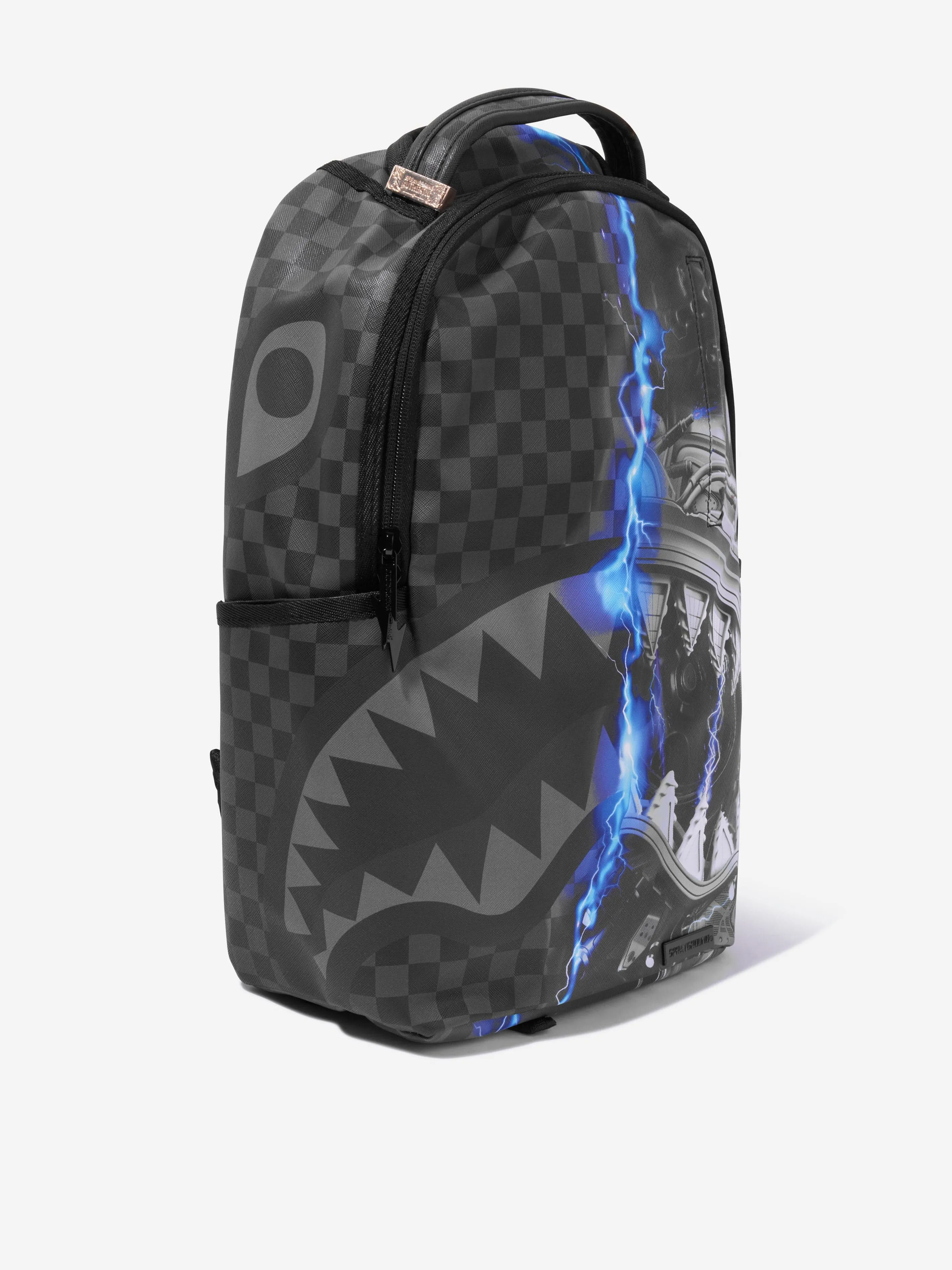 Sprayground Kids Sharkinator 3 Backapck in Black (18" x 6" x 11.5")