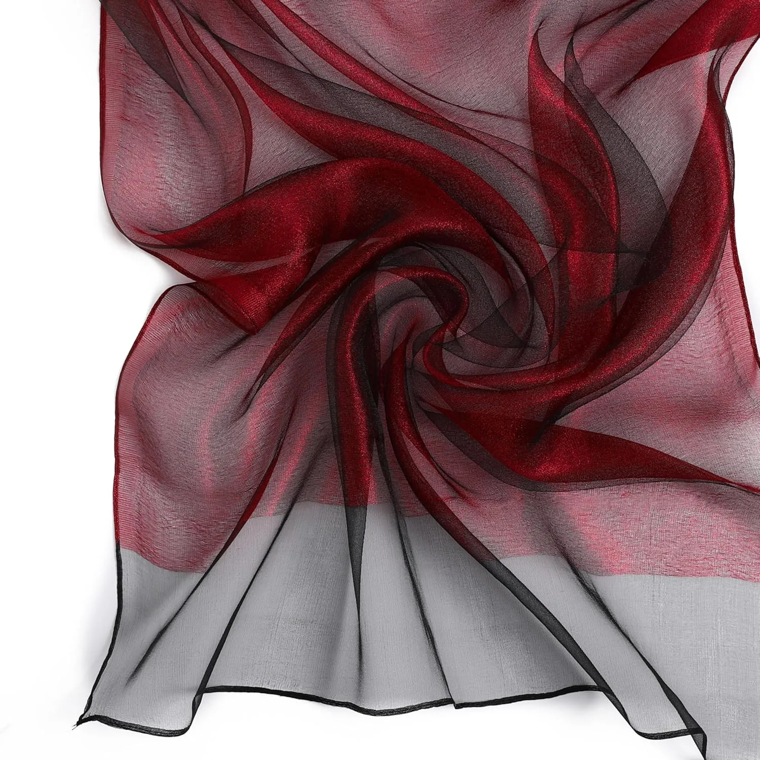 STARWHISPER Women's Sparkle Silk Scarf Shawl Wrap for Evening Dress Wedding Party Double layer
