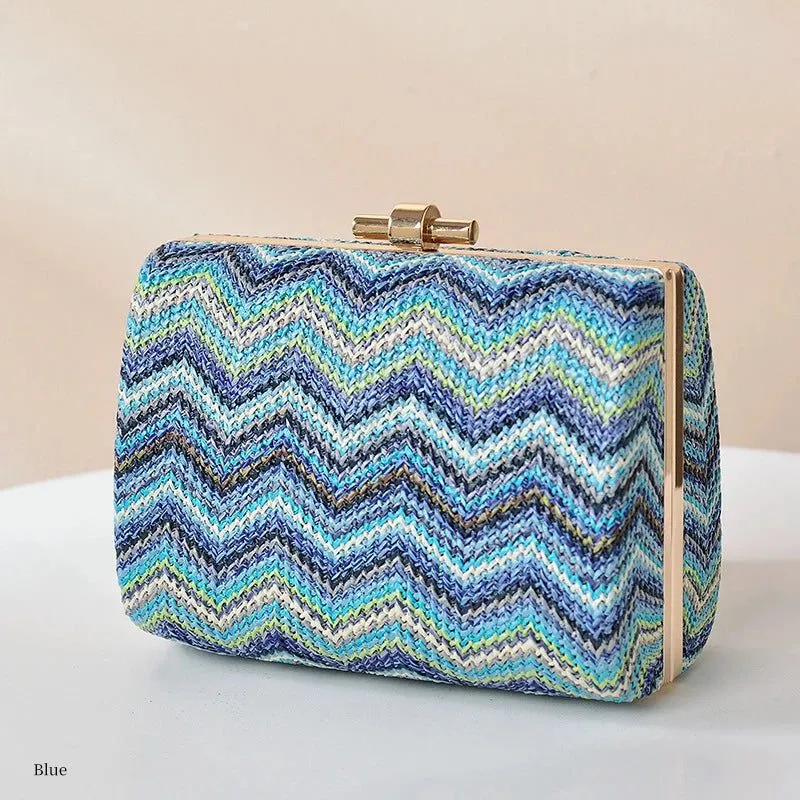 Stylish Striped Straw Handbags for Women