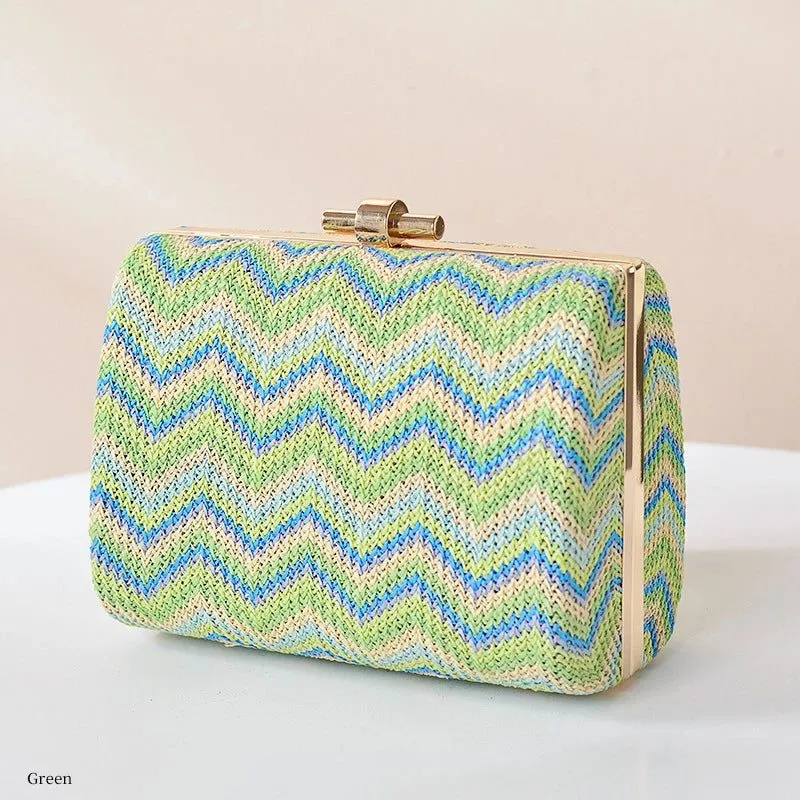 Stylish Striped Straw Handbags for Women