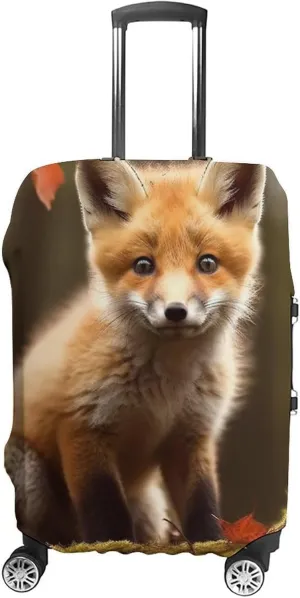 Suitcase Covers for Luggage Cute Fox Fashion Luggage Cover Washable Protector Waterproof Suitcase Cover Anti-scratch Travel Suitcases Covers Case for 19-32 Inch Luggages XL