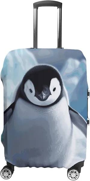 Suitcase Covers for Luggage Cute Penguins Fashion Luggage Cover Washable Protector Waterproof Suitcase Cover Anti-scratch Travel Suitcases Covers Case for 19-32 Inch Luggages XL