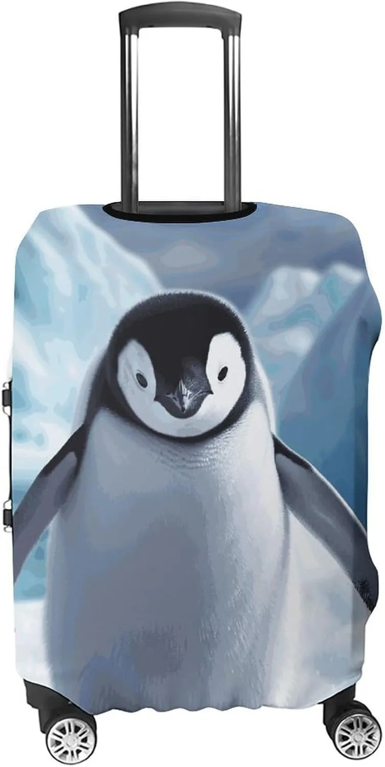 Suitcase Covers for Luggage Cute Penguins Fashion Luggage Cover Washable Protector Waterproof Suitcase Cover Anti-scratch Travel Suitcases Covers Case for 19-32 Inch Luggages XL