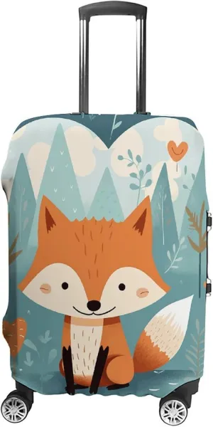 Suitcase Covers for Luggage Fox And Heart Fashion Luggage Cover Washable Protector Waterproof Suitcase Cover Anti-scratch Travel Suitcases Covers Case for 19-32 Inch Luggages XL
