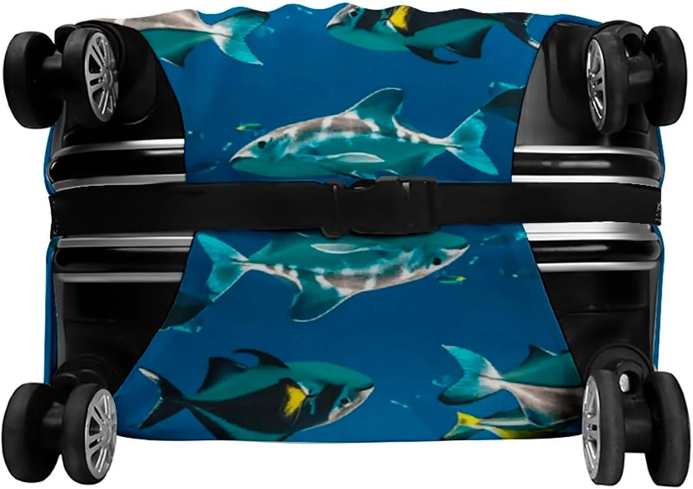 Suitcase Covers for Luggage Manta Ray And Fishes Fashion Luggage Cover Washable Protector Waterproof Suitcase Cover Anti-scratch Travel Suitcases Covers Case for 19-32 Inch Luggages L