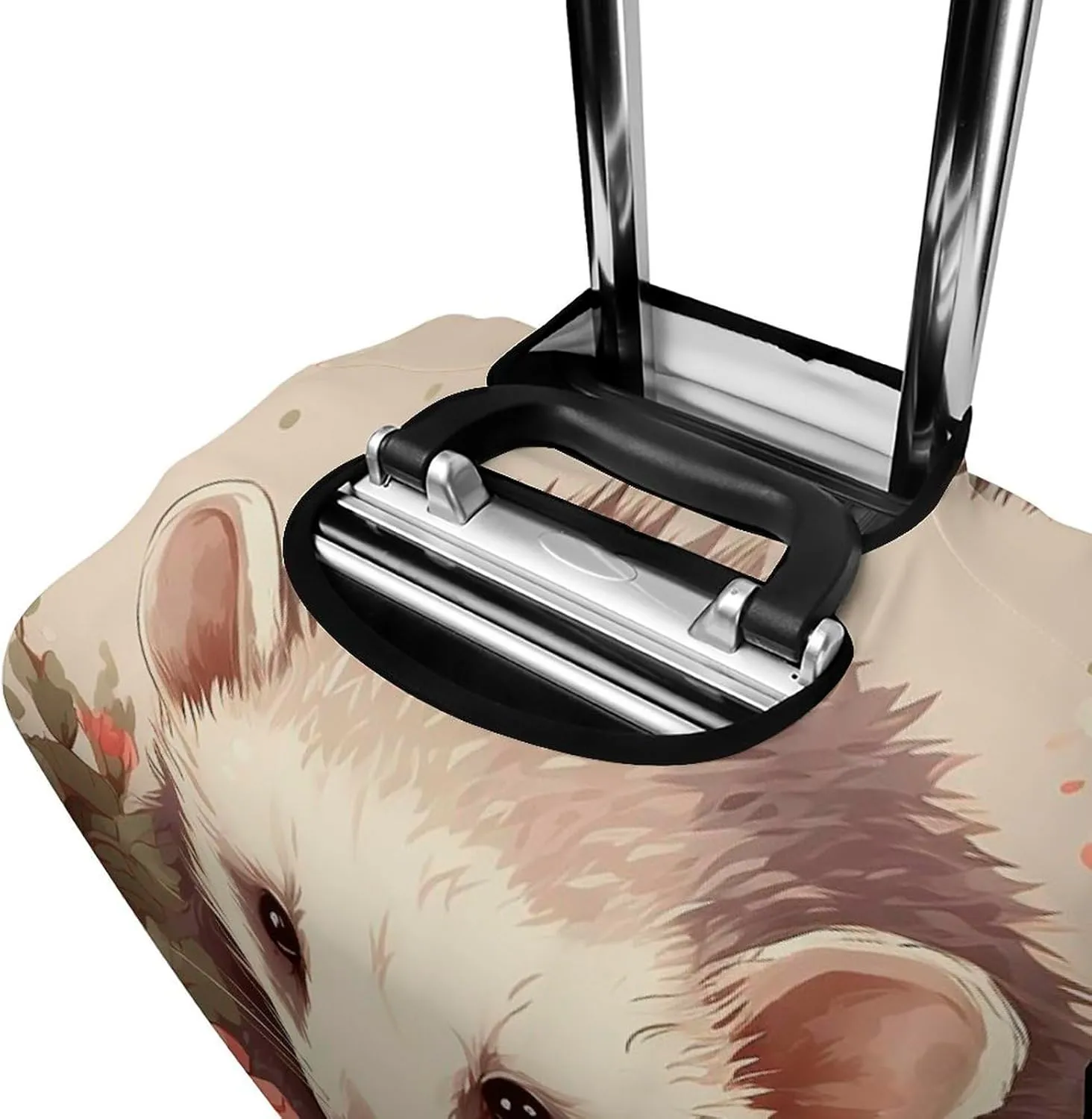 Suitcase Covers for Luggage Opossum And Roses Fashion Luggage Cover Washable Protector Waterproof Suitcase Cover Anti-scratch Travel Suitcases Covers Case for 19-32 Inch Luggages S