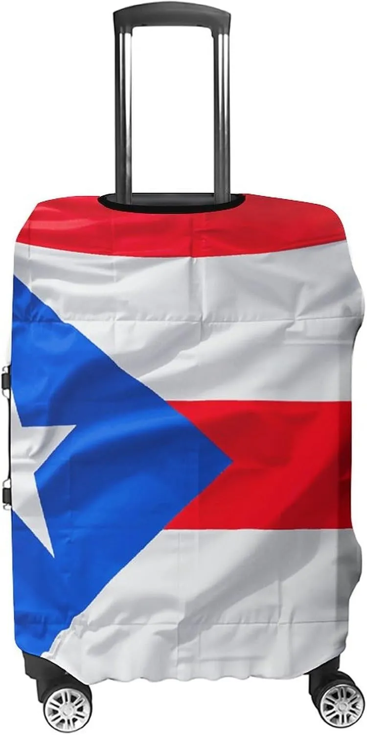 Suitcase Covers for Luggage Puerto Rico Flag Fashion Luggage Cover Washable Protector Waterproof Suitcase Cover Anti-scratch Travel Suitcases Covers Case for 19-32 Inch Luggages M