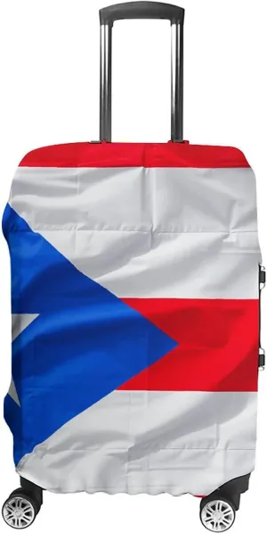 Suitcase Covers for Luggage Puerto Rico Flag Fashion Luggage Cover Washable Protector Waterproof Suitcase Cover Anti-scratch Travel Suitcases Covers Case for 19-32 Inch Luggages M