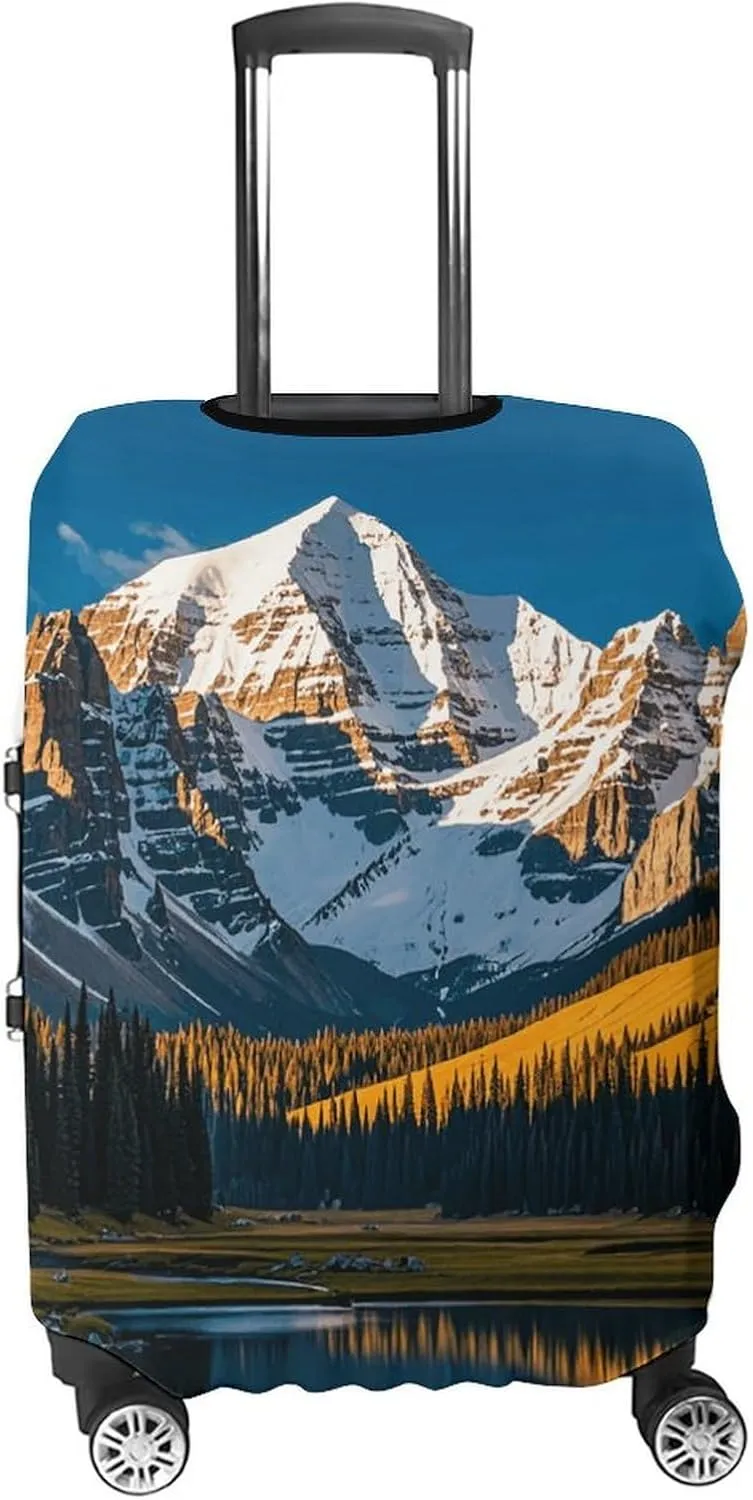Suitcase Covers for Luggage Rocky Mountain Range Fashion Luggage Cover Washable Protector Waterproof Suitcase Cover Anti-scratch Travel Suitcases Covers Case for 19-32 Inch Luggages L
