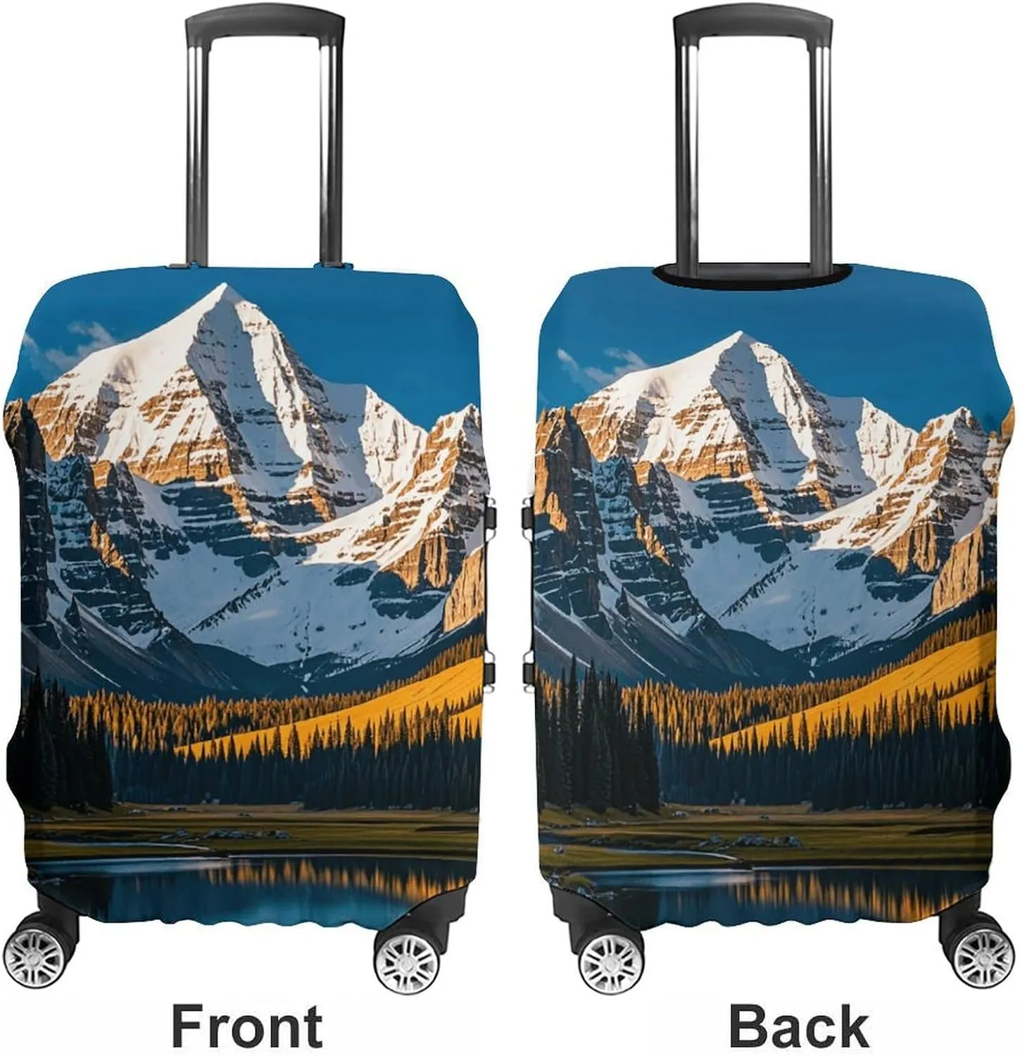 Suitcase Covers for Luggage Rocky Mountain Range Fashion Luggage Cover Washable Protector Waterproof Suitcase Cover Anti-scratch Travel Suitcases Covers Case for 19-32 Inch Luggages L