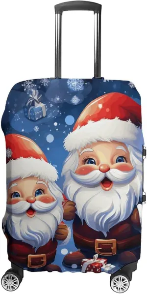 Suitcase Covers for Luggage Super Cute Santa Claus Fashion Luggage Cover Washable Protector Waterproof Suitcase Cover Anti-scratch Travel Suitcases Covers Case for 19-32 Inch Luggages L