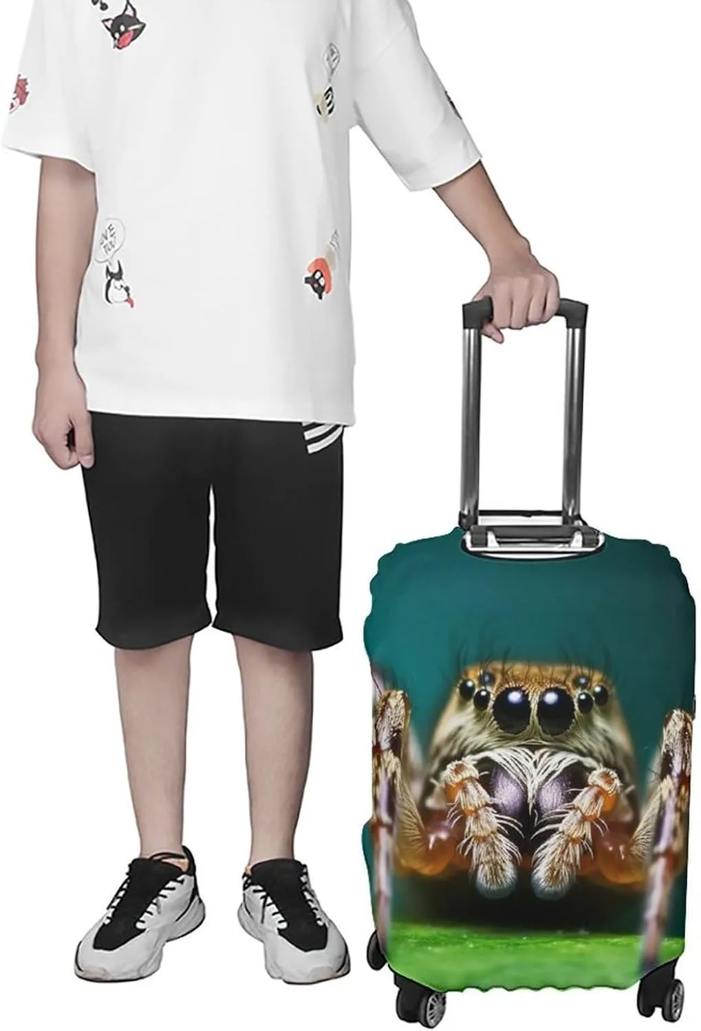 Suitcase Covers for Luggage Wildlife Spider Fashion Luggage Cover Washable Protector Waterproof Suitcase Cover Anti-scratch Travel Suitcases Covers Case for 19-32 Inch Luggages L