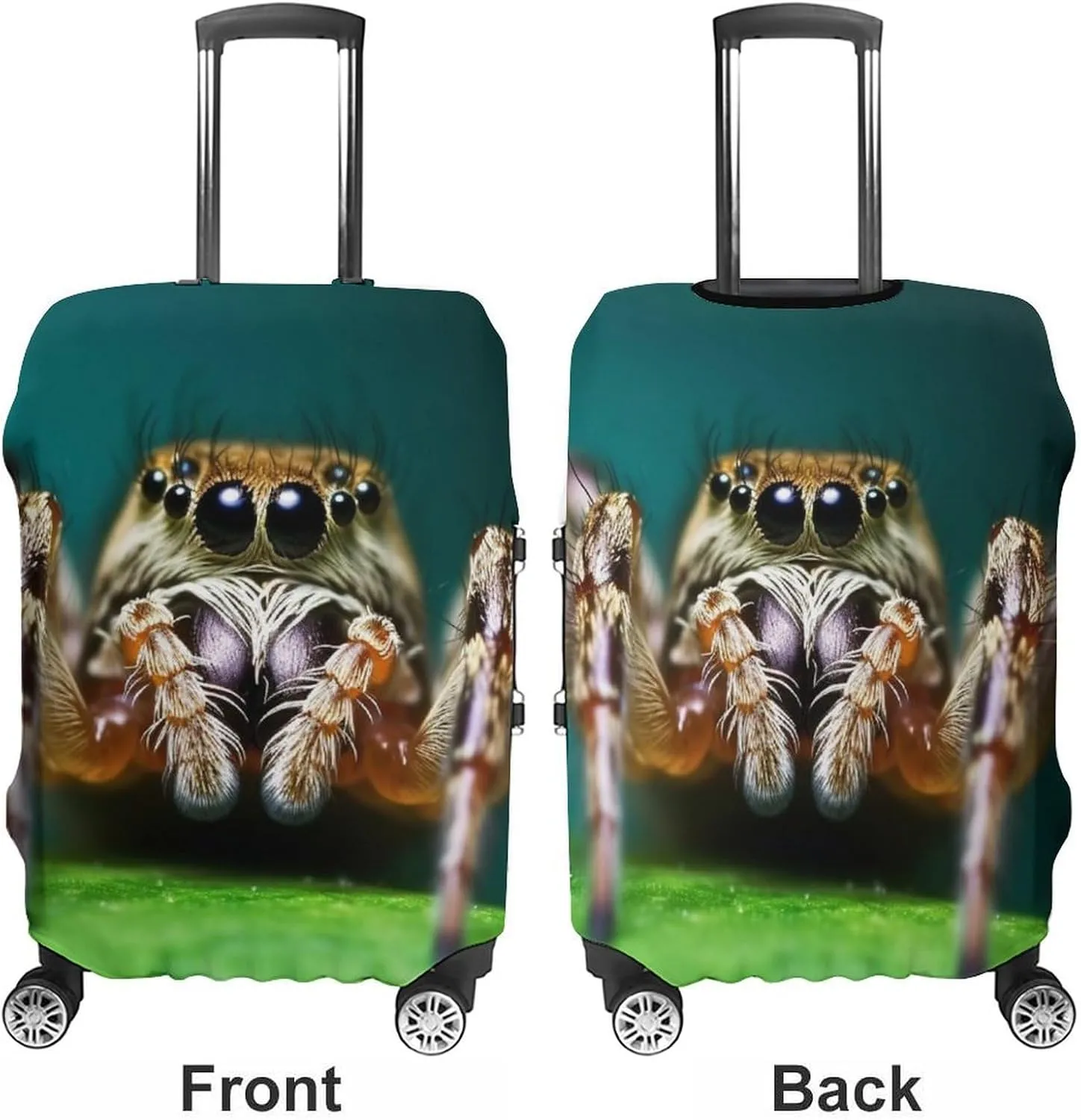 Suitcase Covers for Luggage Wildlife Spider Fashion Luggage Cover Washable Protector Waterproof Suitcase Cover Anti-scratch Travel Suitcases Covers Case for 19-32 Inch Luggages L
