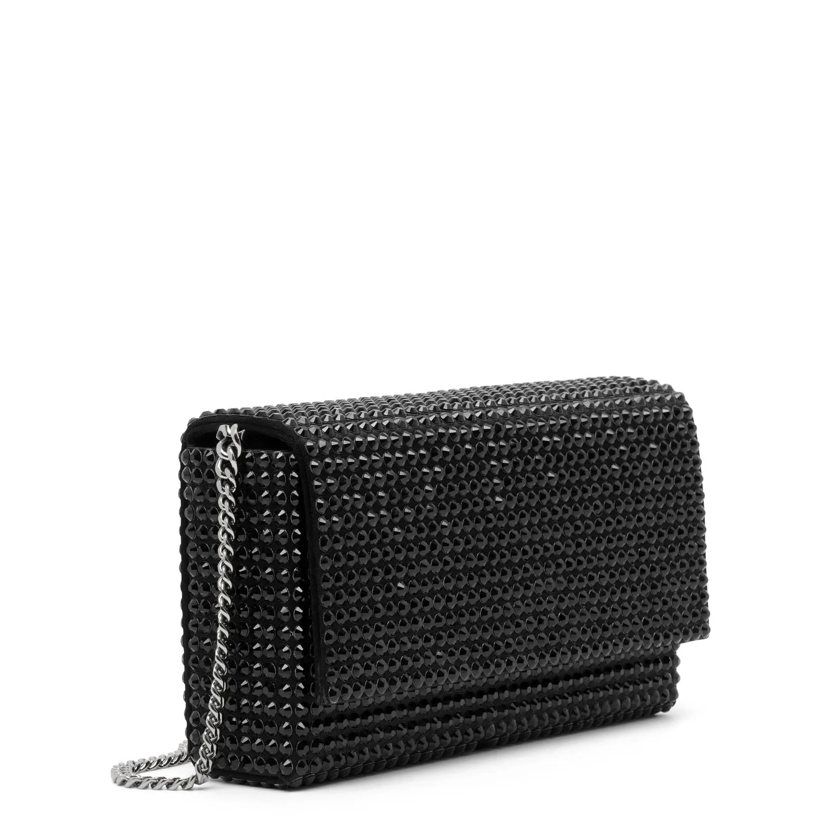 Superamini paloma black crystal clutch