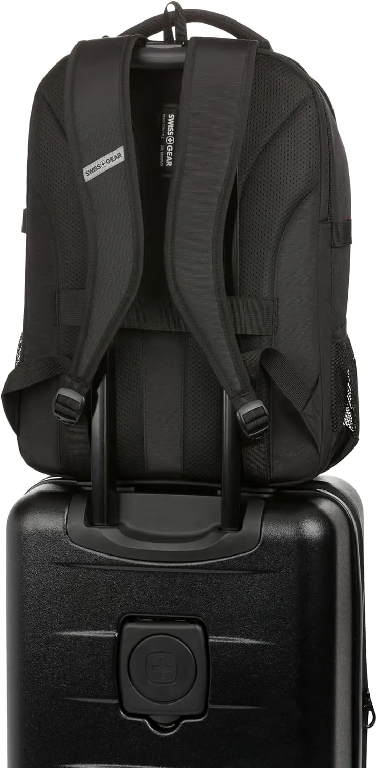 SwissGear Civic Pro Laptop Backpack, Black, 18”x13.25”x7”