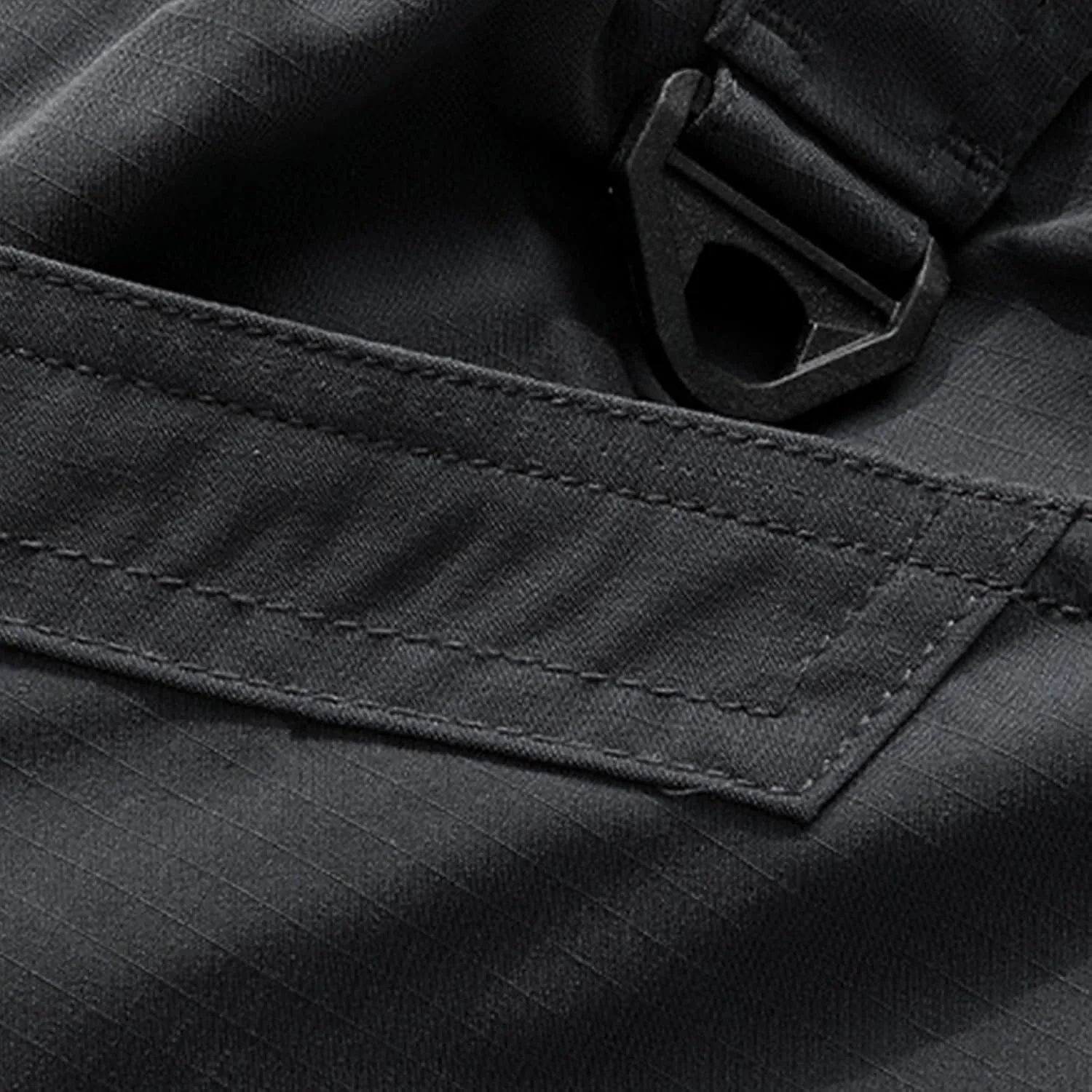 Tactical Work Pants for Men Construction Multi-Pockets Zipper Cargo Pants Solid Color Straight Casual Pants