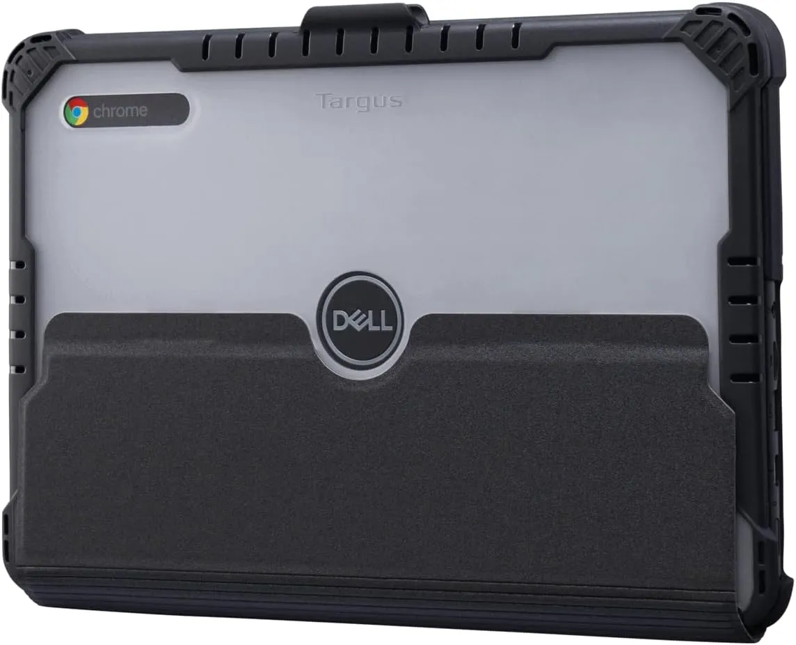 Targus – 11.6" Commercial Grade Form Fit Cover Compatible with Dell Chromebook 3120/3110/3100-2 in 1 - Drop Protection - THZ91513GLZ