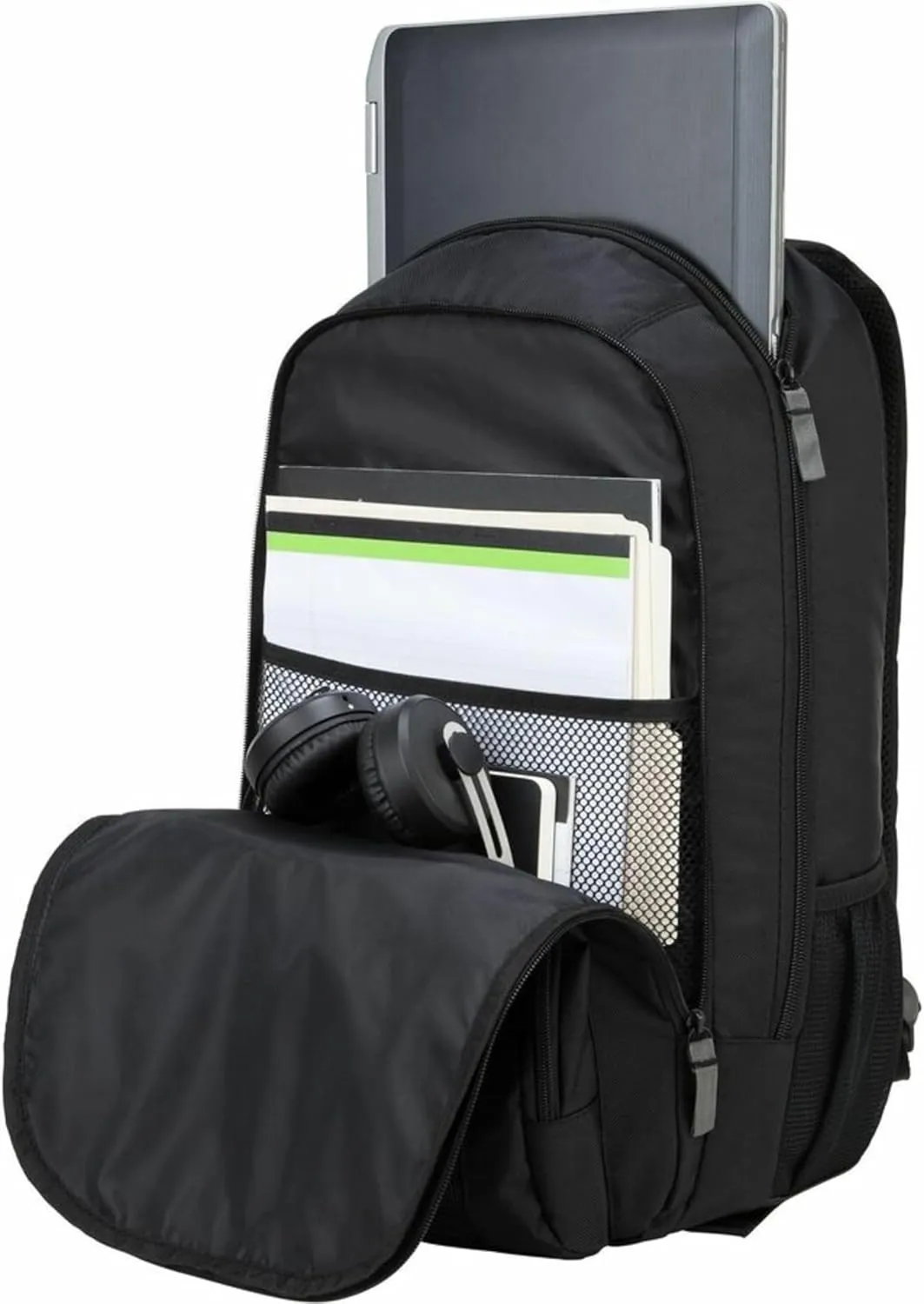 Targus Groove Laptop Backpack for Laptops up to 17-inches, Water Resistant Travel Backpack for Men and Women, Black (CVR617)