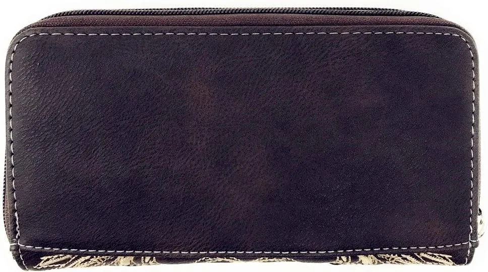 Texas West Premium Women's Rhinestone Buckle Handbag Wallet in 6 colors