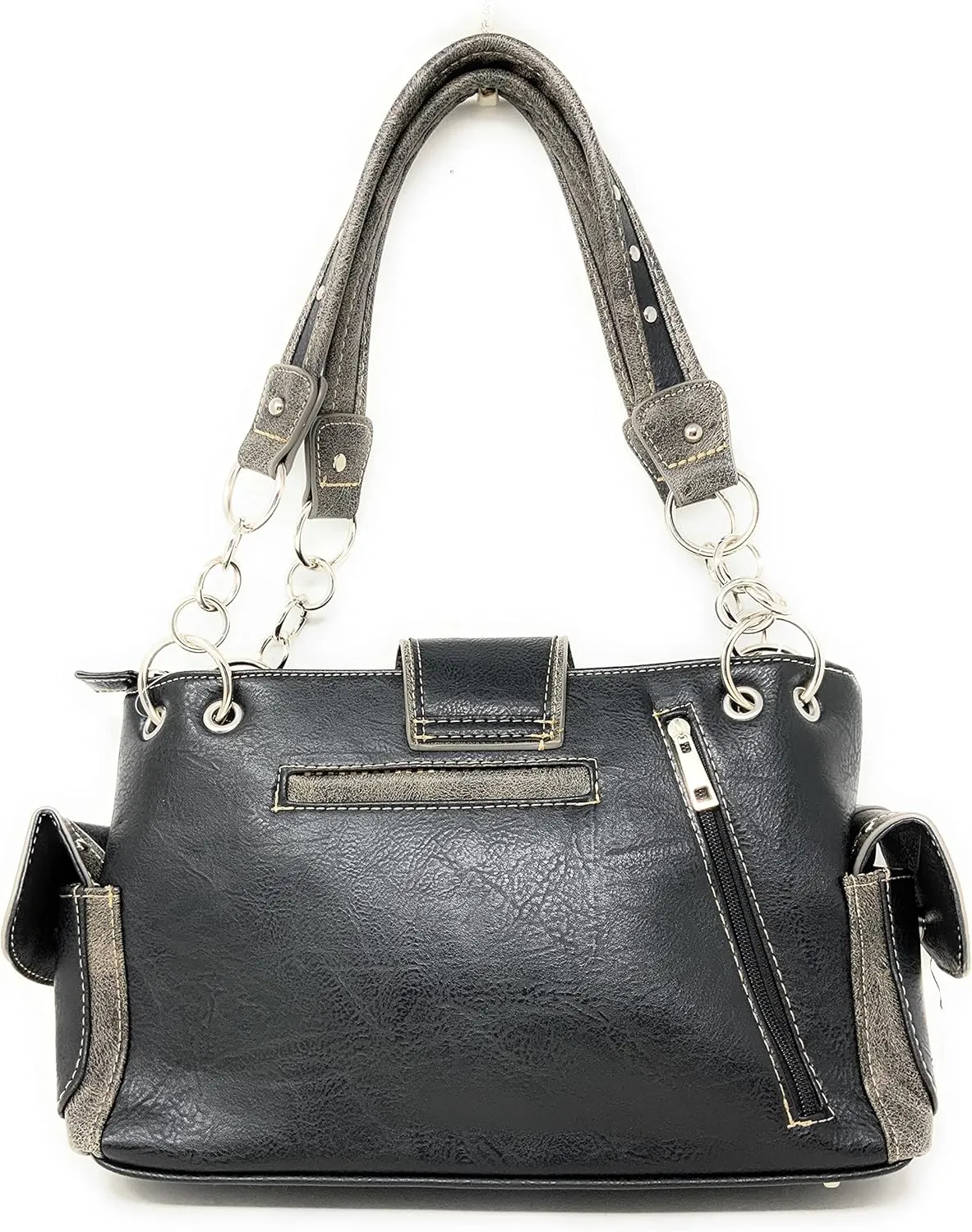 Texas West Western Style Rhinestone Concho Buckle Concealed Carry Purse Women Shoulder Bag in 5 colors