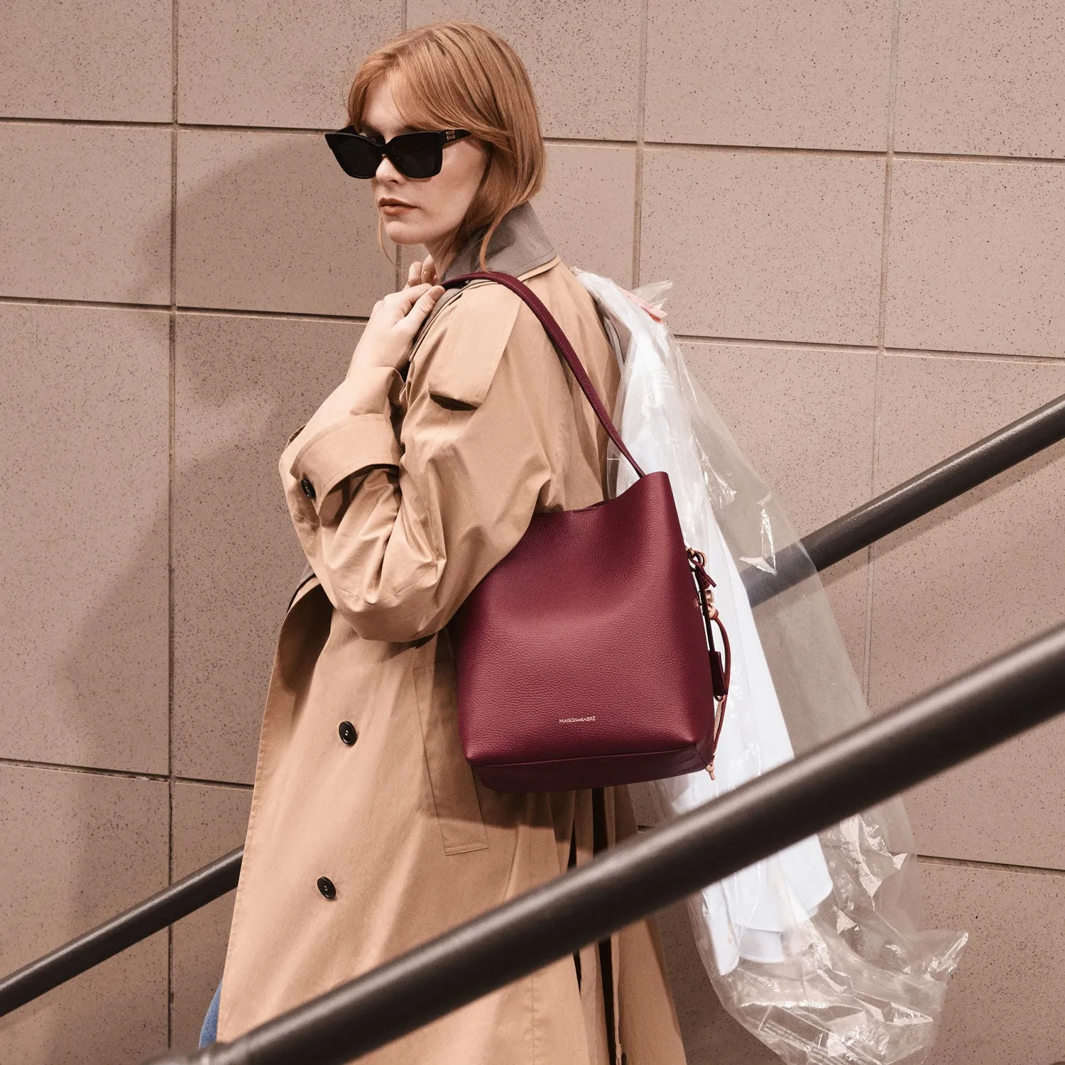 The Bucket Soft Tote - Plum Nude