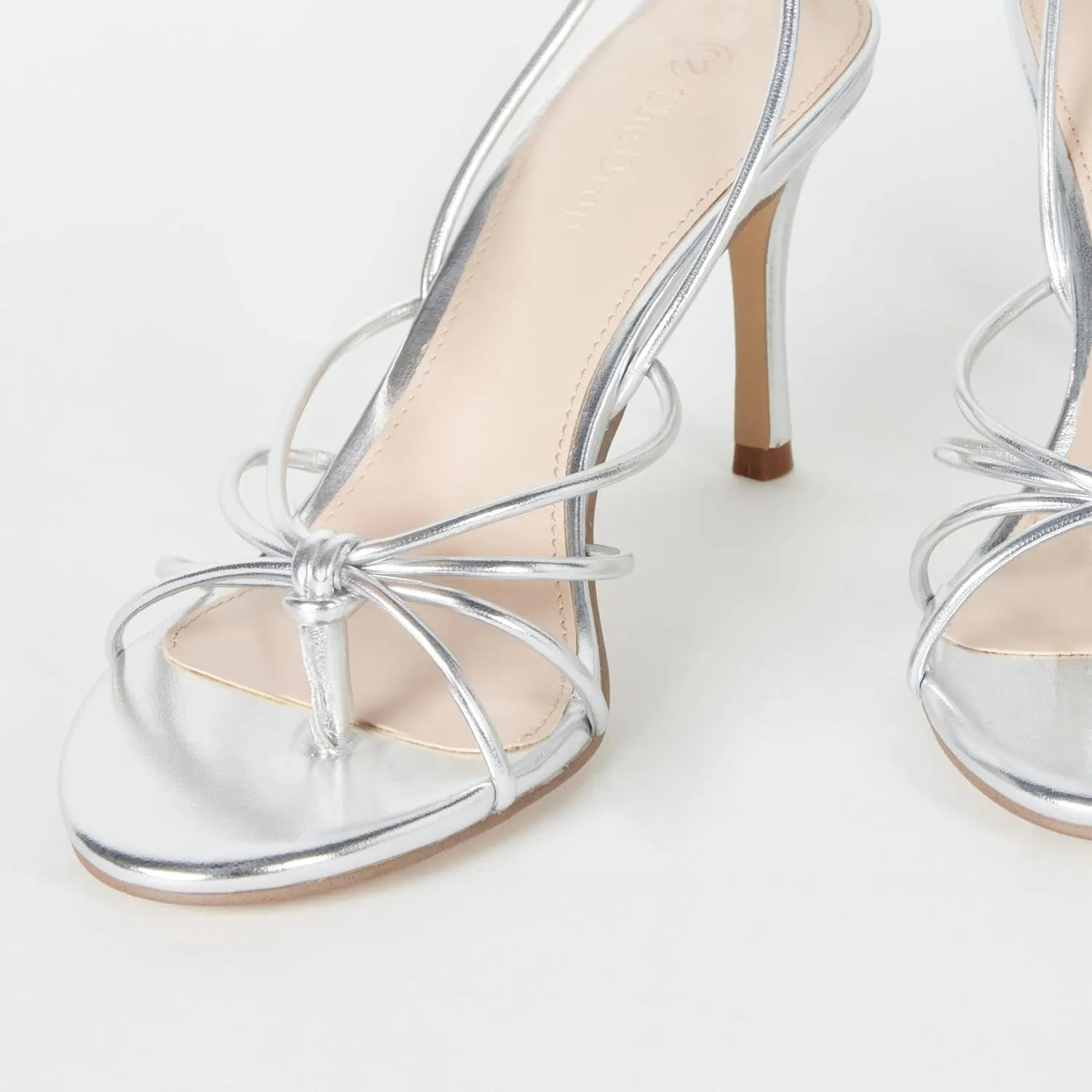 The Drop Women's Archie Lace-up Strappy Heeled Sandal Open Toe Heels