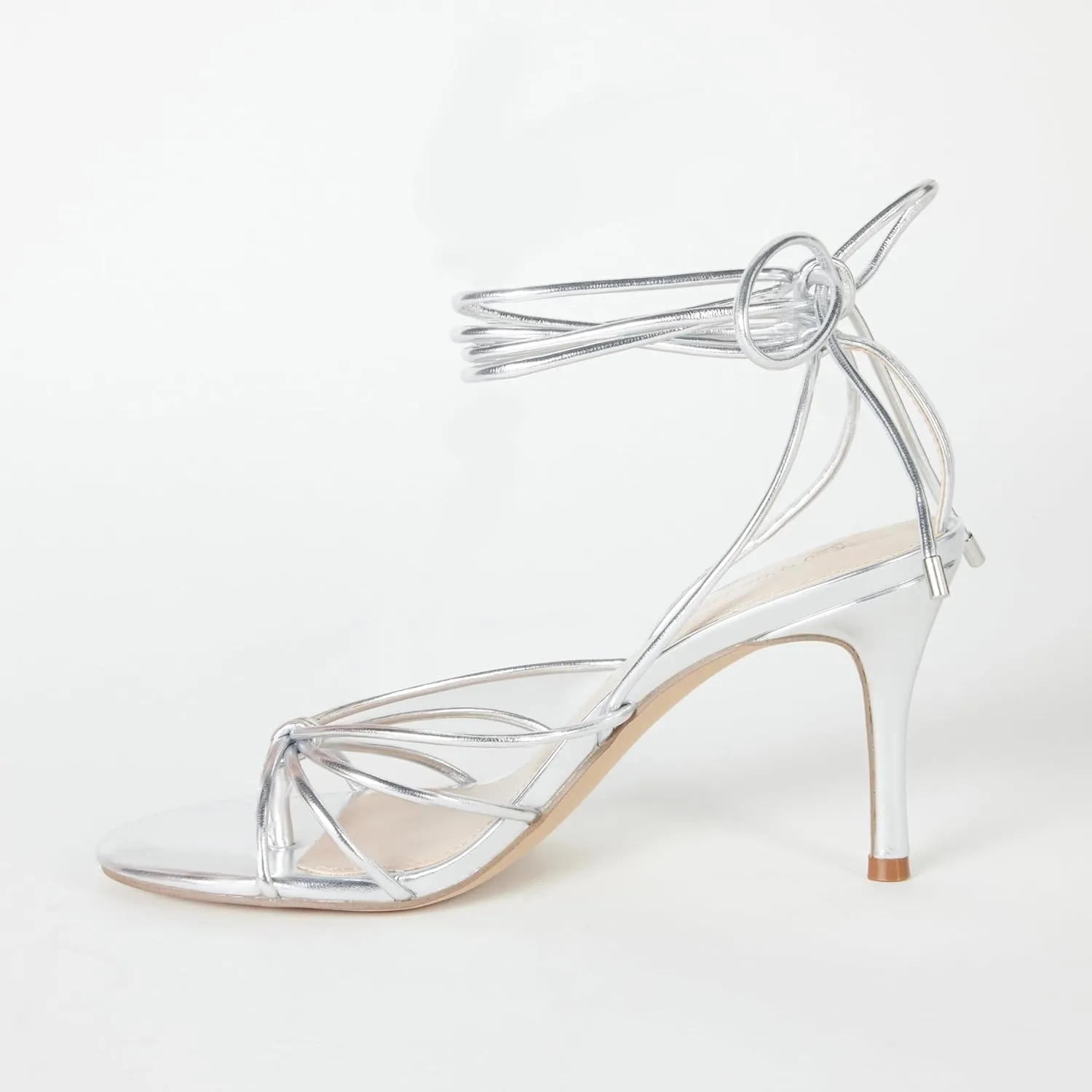 The Drop Women's Archie Lace-up Strappy Heeled Sandal Open Toe Heels