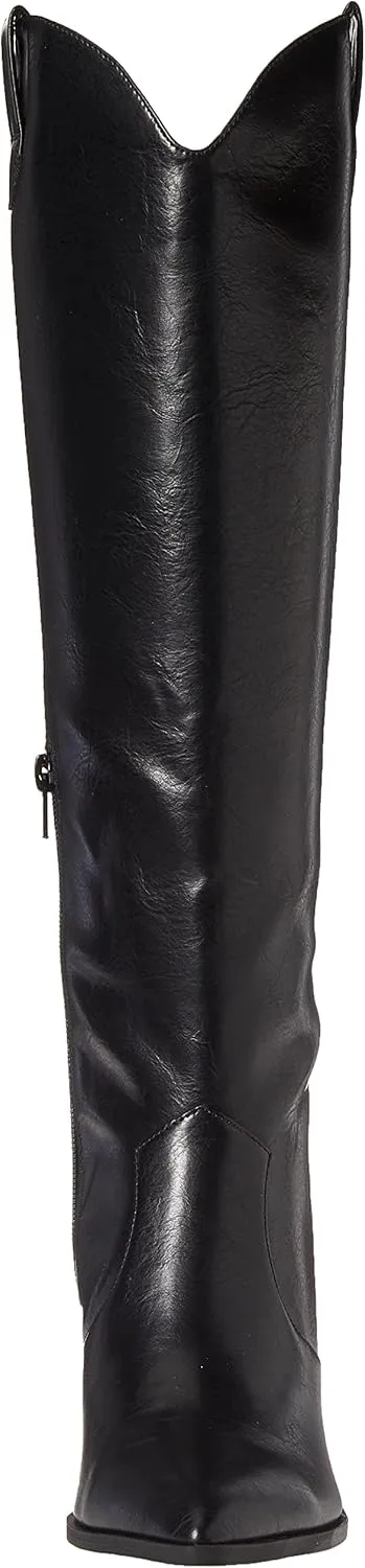 The Drop Women's Cassandra Knee-high Western Boot Overknee